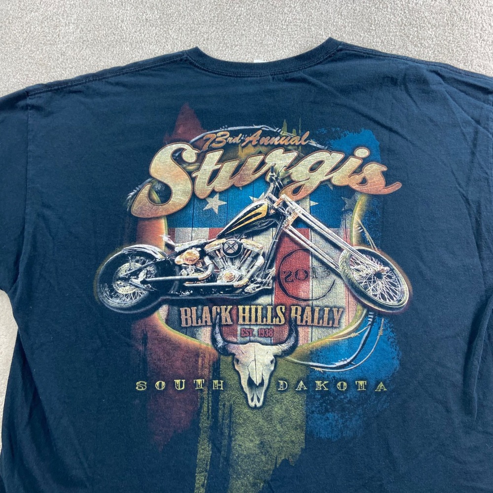 73rd Sturgis T-Shirt Mens 3XL Black Hills Rally 2013 Graphic Chopper